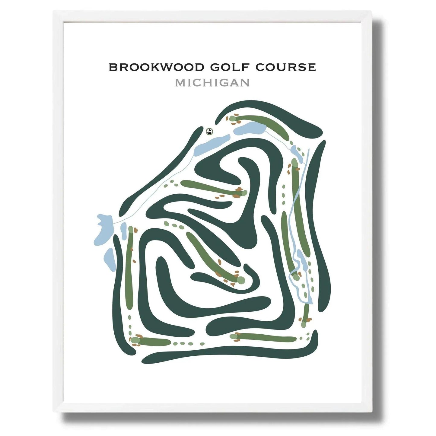 Brookwood Golf Course, Michigan - Printed Golf Courses