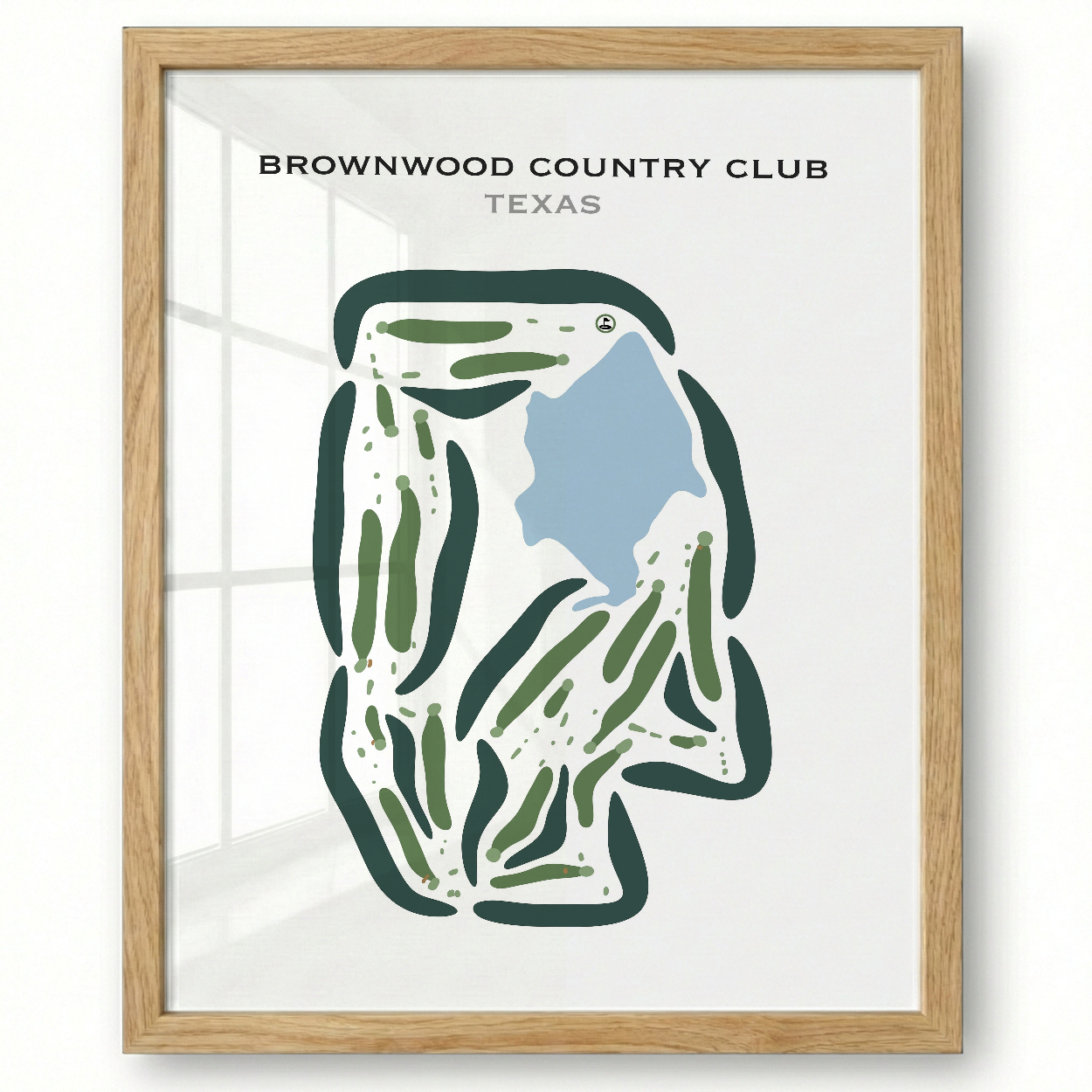 Brownwood Country Club, Texas - Printed Golf Courses