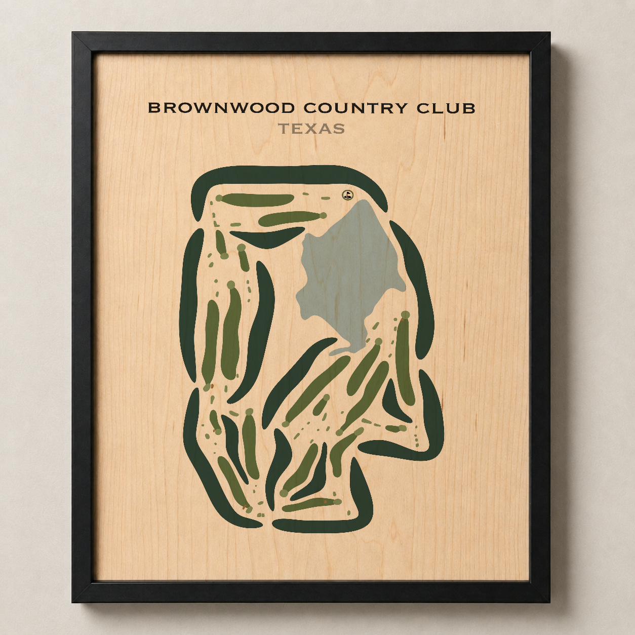Brownwood Country Club, Texas - Printed Golf Courses