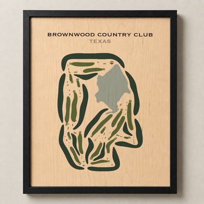 Brownwood Country Club, Texas - Printed Golf Courses
