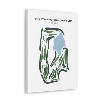 Brownwood Country Club, Texas - Printed Golf Course