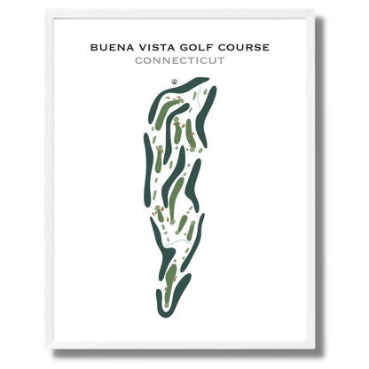 Buena Vista Golf Course, Connecticut - Printed Golf Course