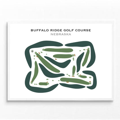 Buffalo Ridge Golf Course, Nebraska - Printed Golf Courses