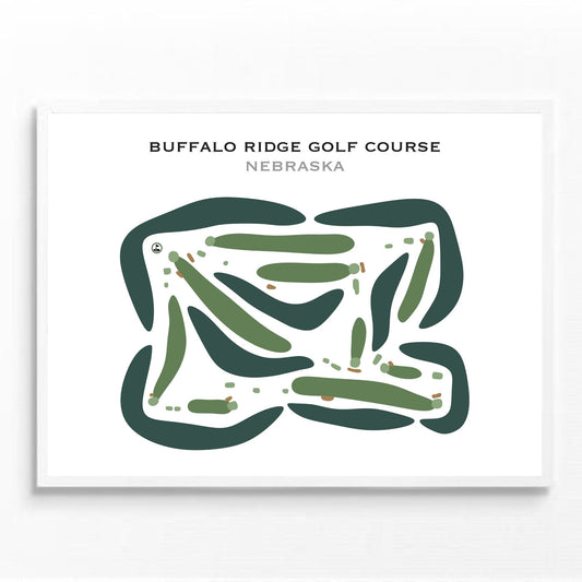 Buffalo Ridge Golf Course, Nebraska - Printed Golf Courses