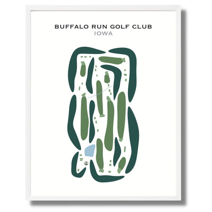Buffalo Run Golf Club, Iowa - Printed Golf Courses