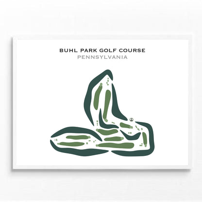 Buhl Park Golf Course, Pennsylvania - Printed Golf Courses