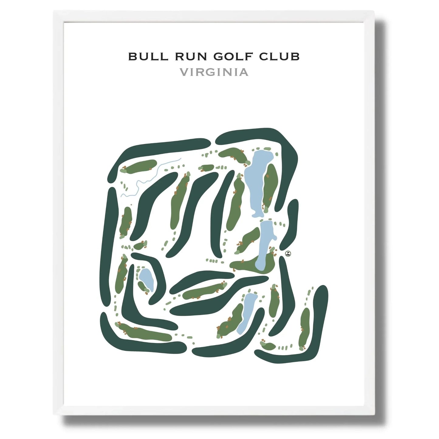 Bull Run Golf Club, Virginia - Printed Golf Courses