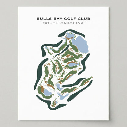 Bulls Bay Golf Club, South Carolina - Printed Golf Course