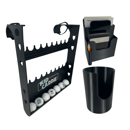 Back Nine Bundle - Kid Caddie, Organizer and Cup Holder Accessory Bundle