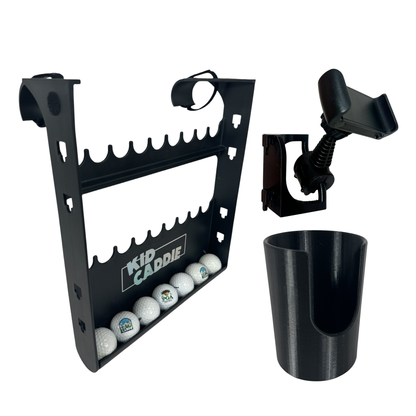 Front Nine Bundle - Kid Caddie, Phone and Cup Holder Accessory Bundle