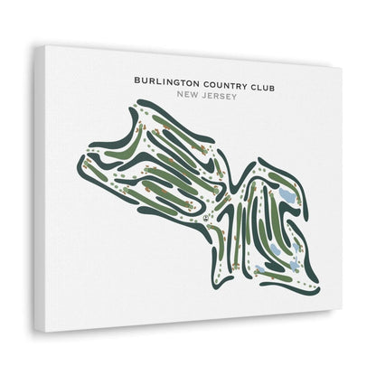 Burlington Country Club, New Jersey - Printed Golf Courses