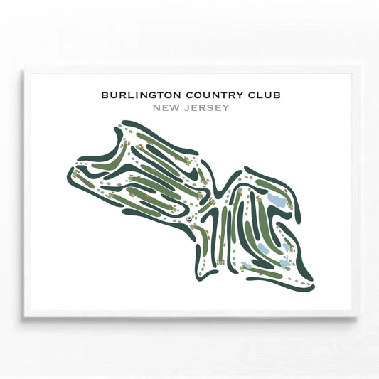 Burlington Country Club, New Jersey - Printed Golf Courses