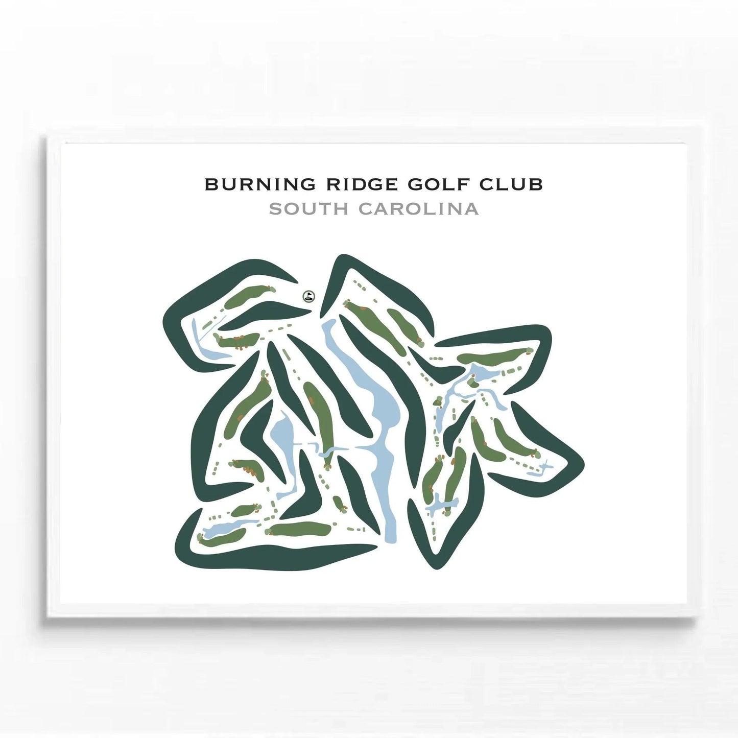 Burning Ridge Golf Club, South Carolina - Printed Golf Courses