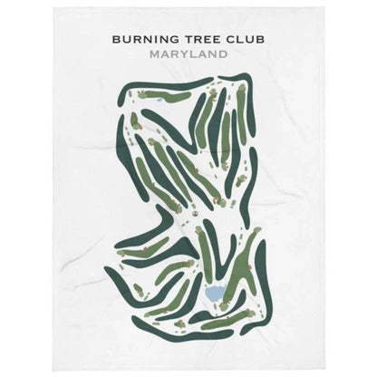 Burning Tree Club, Maryland - Printed Golf Course