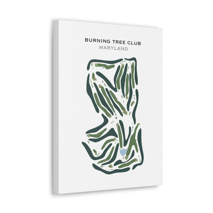 Burning Tree Club, Maryland - Printed Golf Course