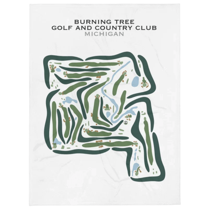 Burning Tree Golf and Country Club, Michigan - Printed Golf Courses
