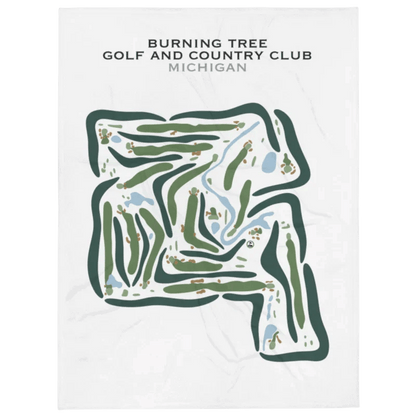 Burning Tree Golf and Country Club, Michigan - Printed Golf Courses