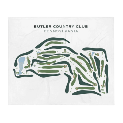 The Butler Country Club, Pennsylvania - Printed Golf Course