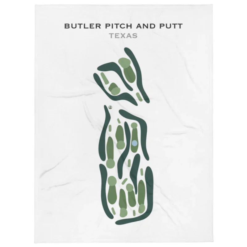 Butler Pitch & Putt, Texas - Printed Golf Course