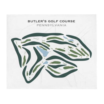 Butler's Golf Course, Pennsylvania (Lakeside Front 9) - Printed Golf Courses