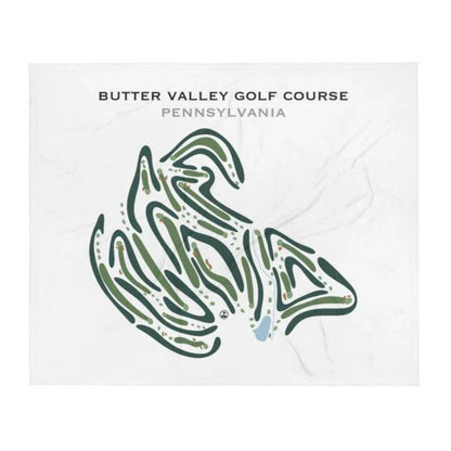 Butter Valley Golf Course, Pennsylvania - Printed Golf Courses