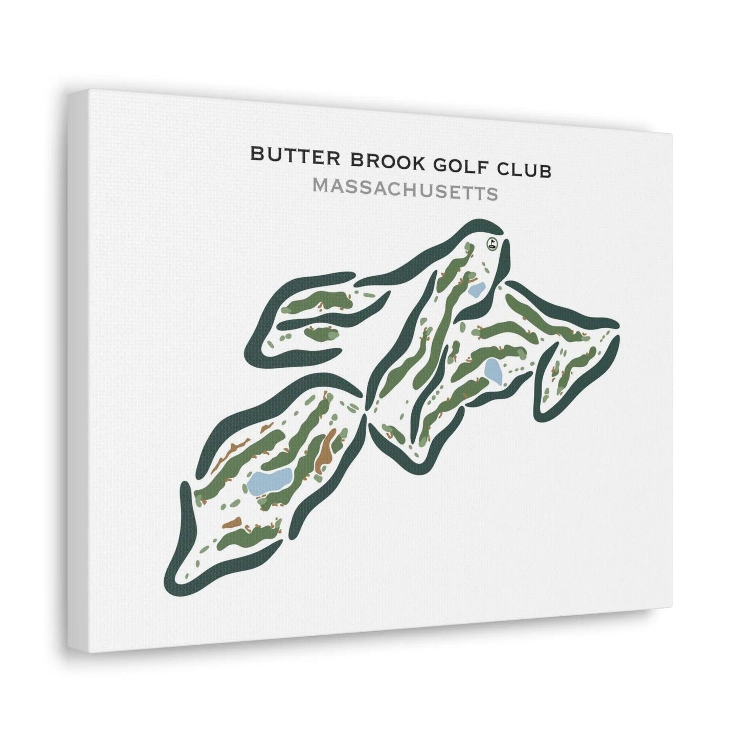 Butter Brook Golf Club, Massachusetts - Printed Golf Courses