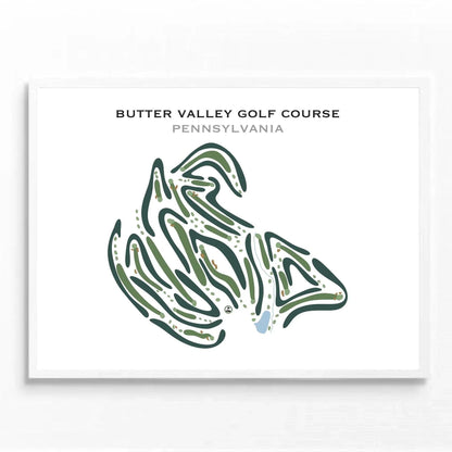Butter Valley Golf Course, Pennsylvania - Printed Golf Courses