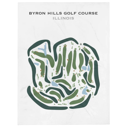 Byron Hills Golf Course, Illinois - Printed Golf Courses