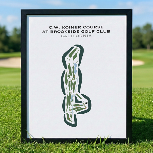 C.W. Koiner Course at Brookside Golf Club, California - Printed Golf Courses