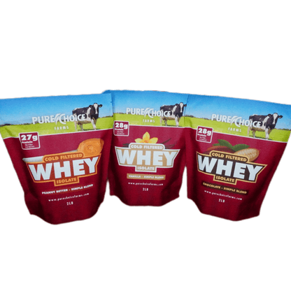 3 Flavor Whey Protein Isolate Combos