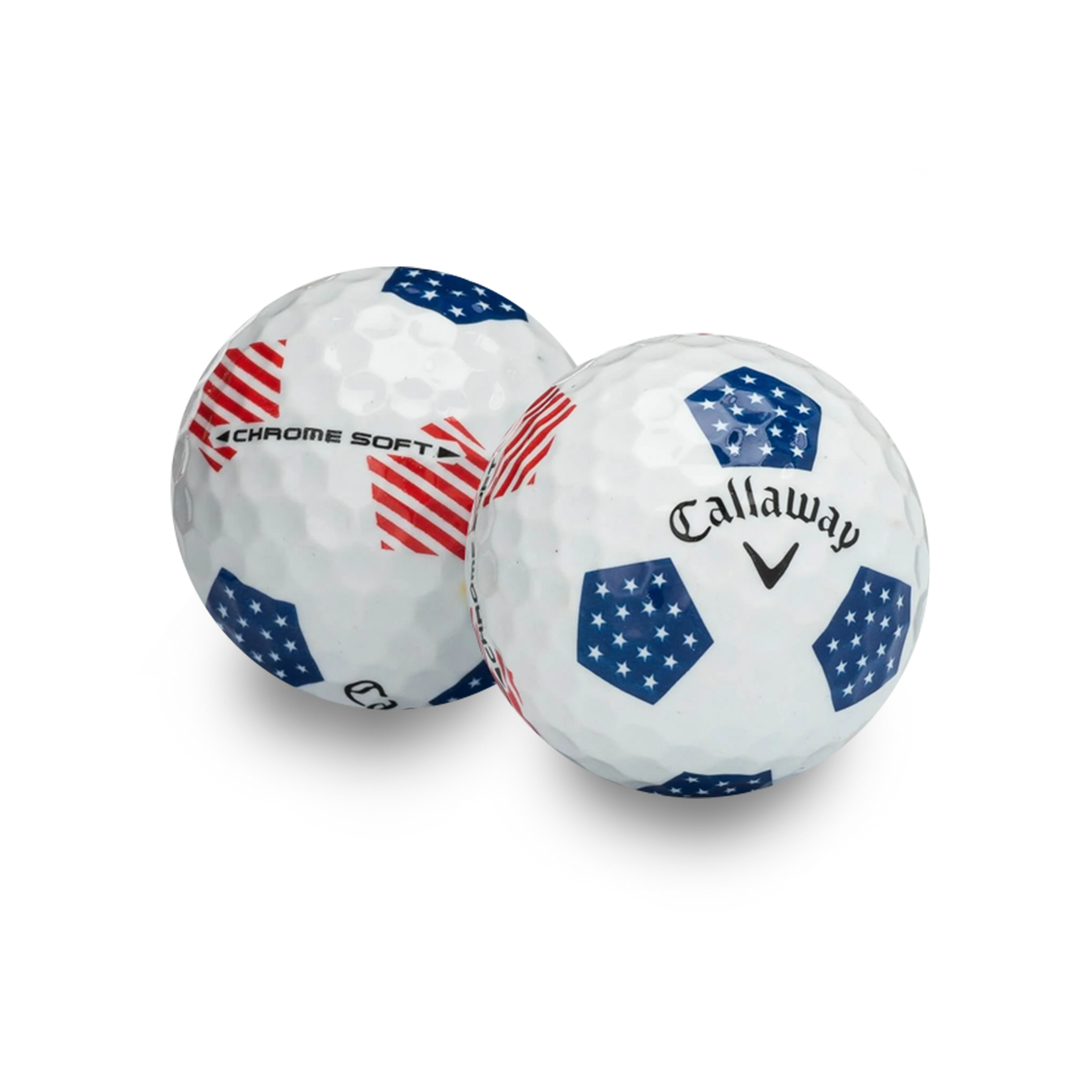 Used Callaway Chromesoft Truvis Team USA Golf Balls - 1 Dozen