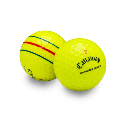 Used Callaway Chrome Soft Triple Track Yellow - 1 Dozen - GOLF LEAGUE
