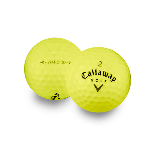 Used Callaway Yellow Mix Golf Balls - 1 Dozen