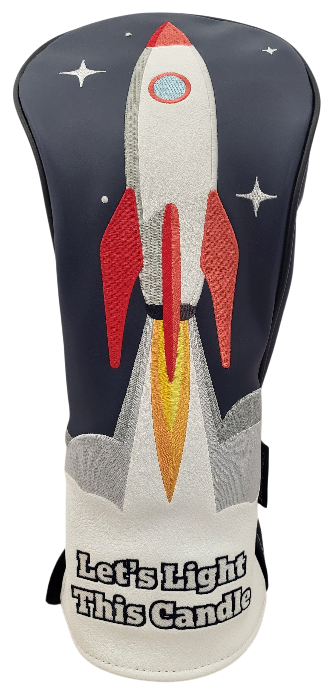 Let's Light This Candle (Rocket) Embroidered Driver Headcover by ReadyGOLF