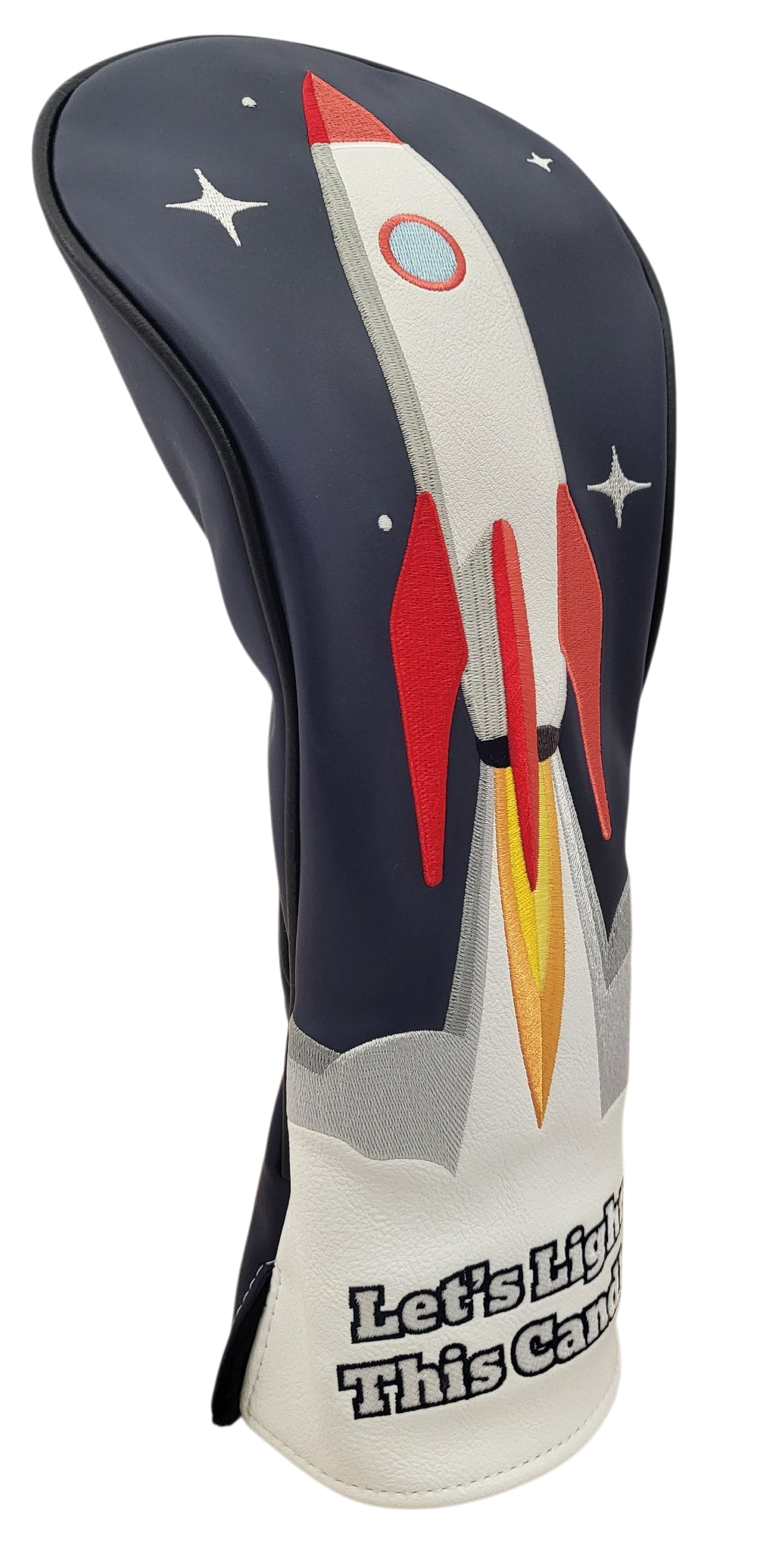 Let's Light This Candle (Rocket) Embroidered Driver Headcover by ReadyGOLF