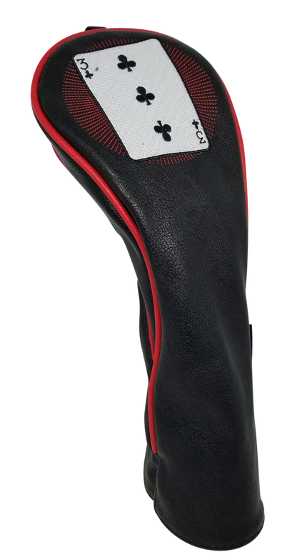 Casino Embroidered Fairway Headcover - 3 of Clubs by ReadyGOLF