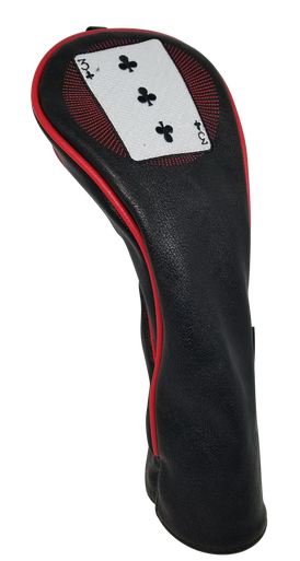 Casino Embroidered Fairway Headcover - 3 of Clubs by ReadyGOLF