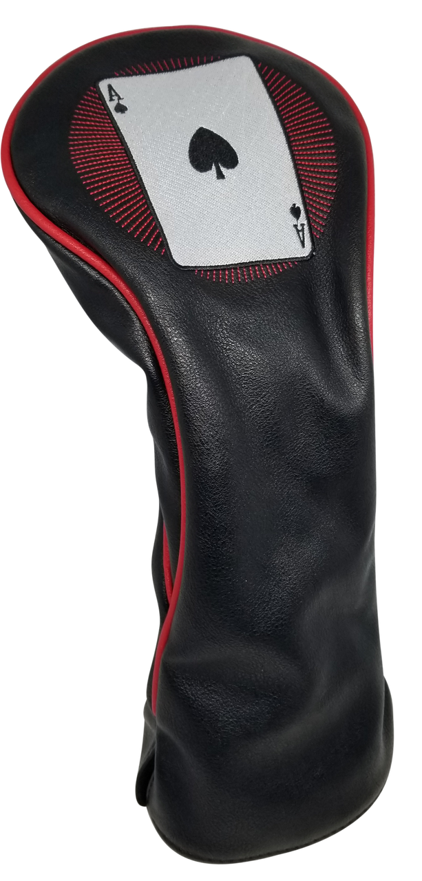 Casino: Ace of Spades Embroidered Driver Headcover by ReadyGOLF