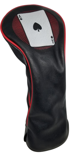 Casino: Ace of Spades Embroidered Driver Headcover by ReadyGOLF