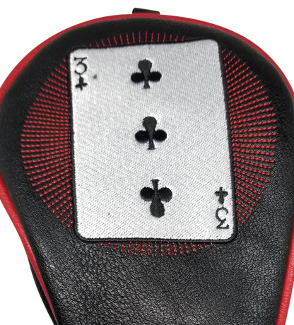 Casino Embroidered Fairway Headcover - 3 of Clubs by ReadyGOLF