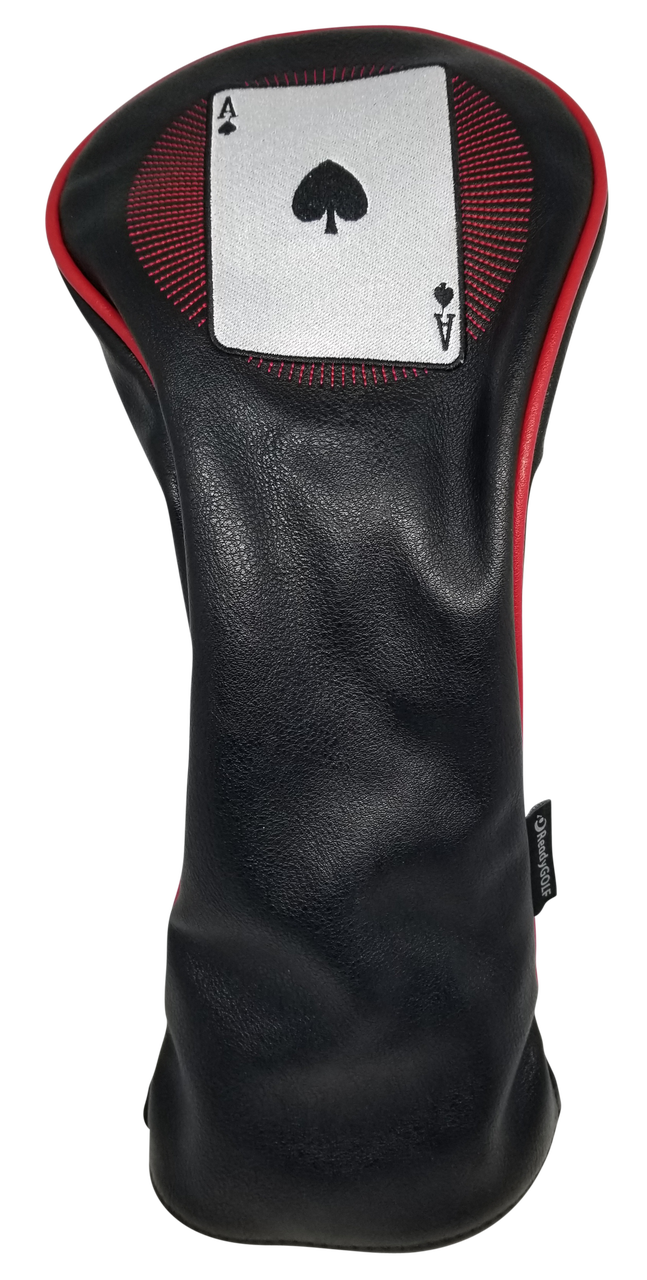 Casino: Ace of Spades Embroidered Driver Headcover by ReadyGOLF