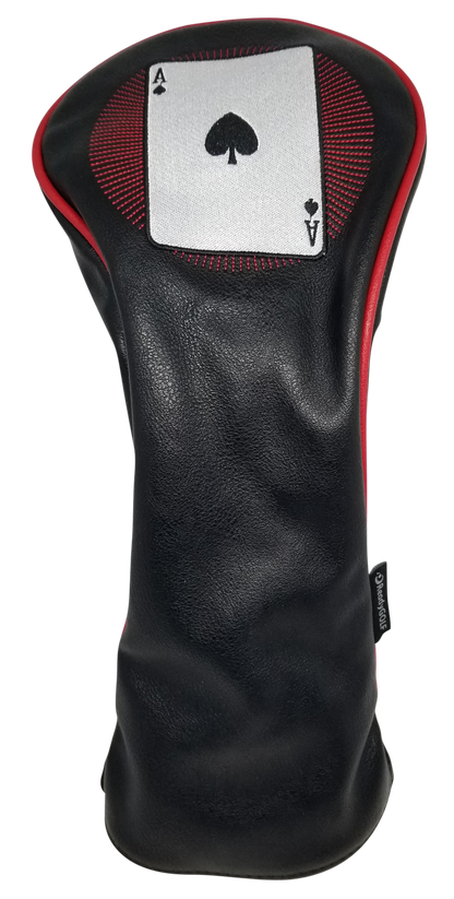 Casino: Ace of Spades Embroidered Driver Headcover by ReadyGOLF