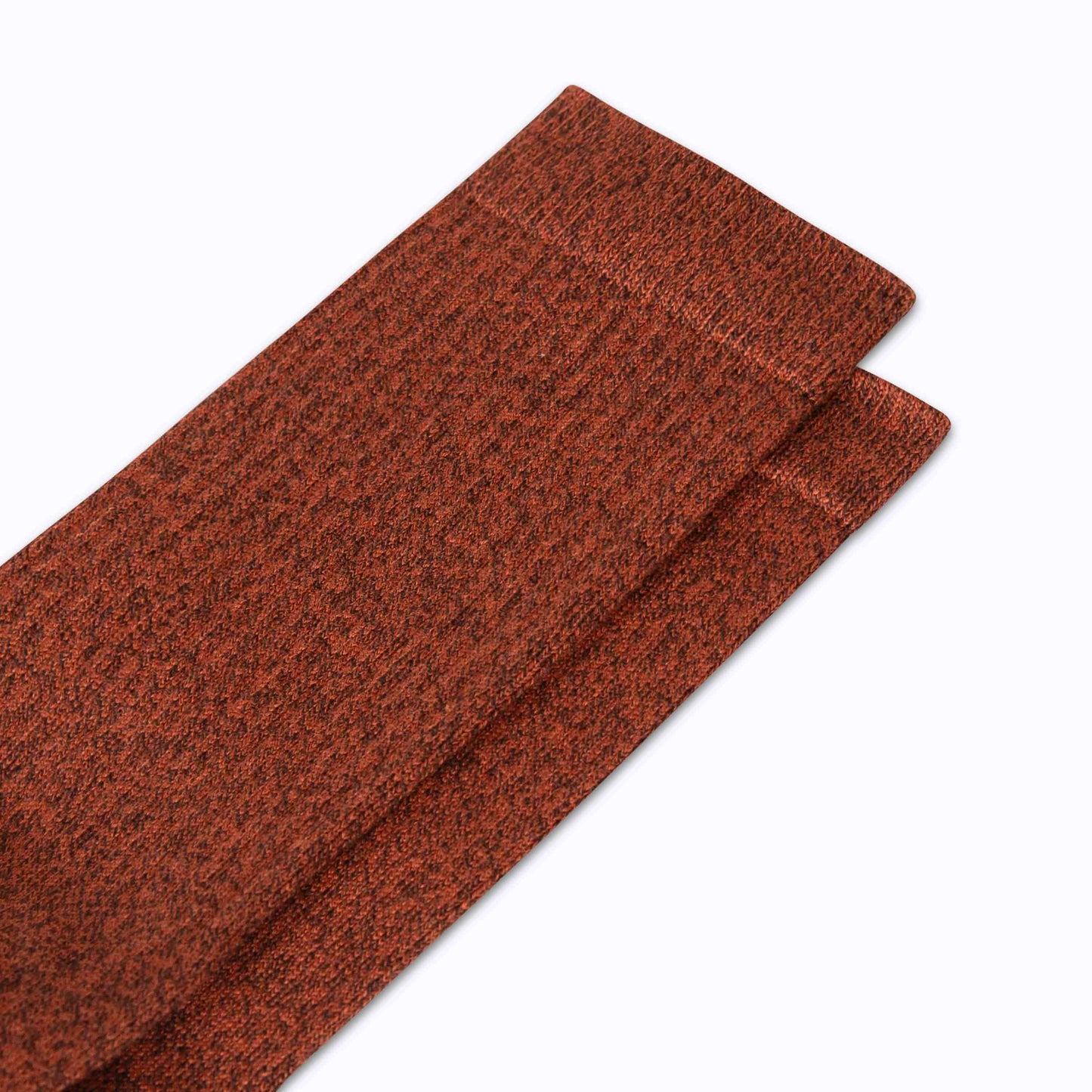 Combed Cotton Crew Socks - Brown