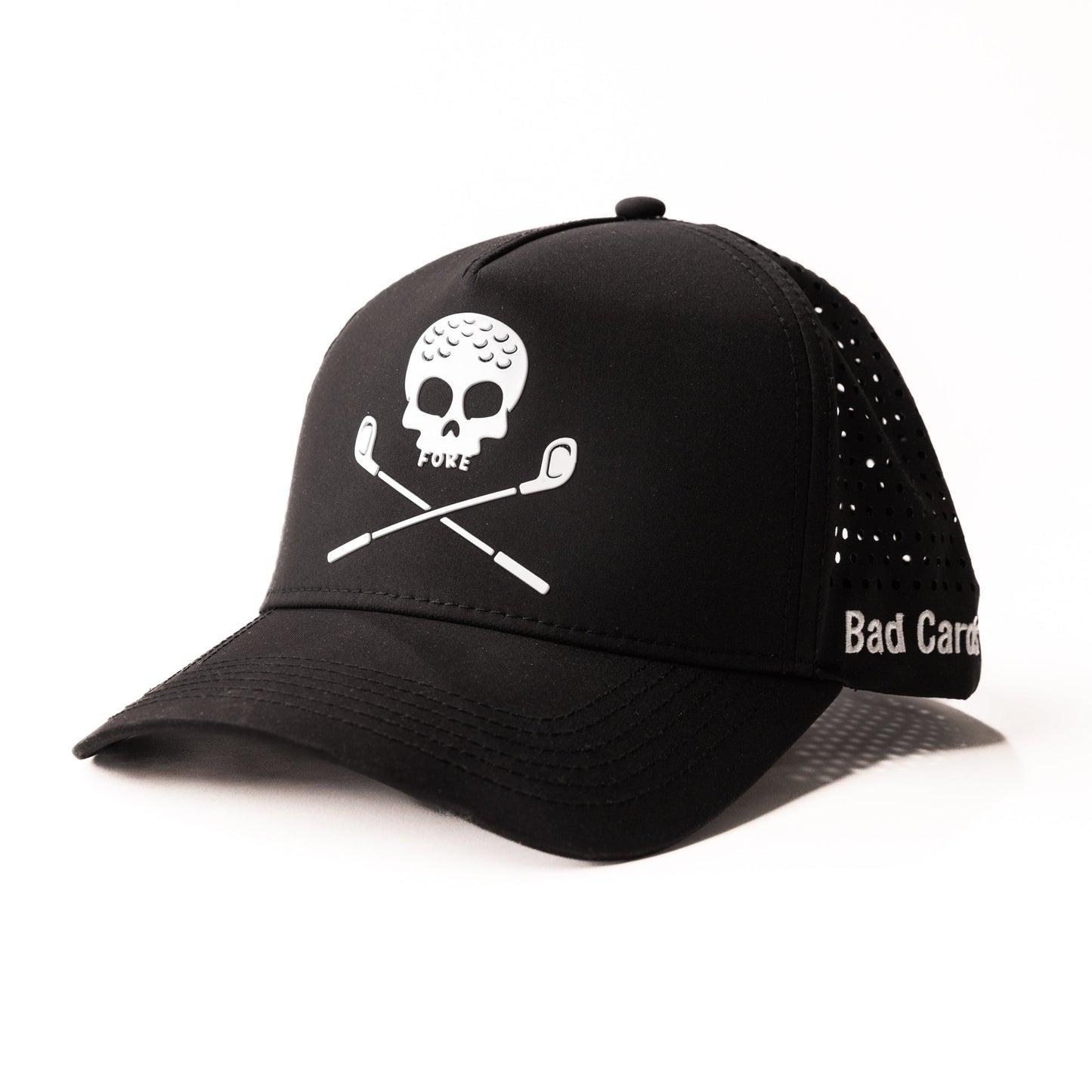 Bad Cards Curved-Brim Hat with Laser-cut Back