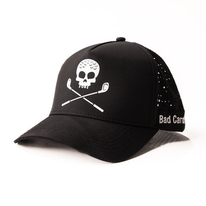 Bad Cards Curved-Brim Hat with Laser-cut Back