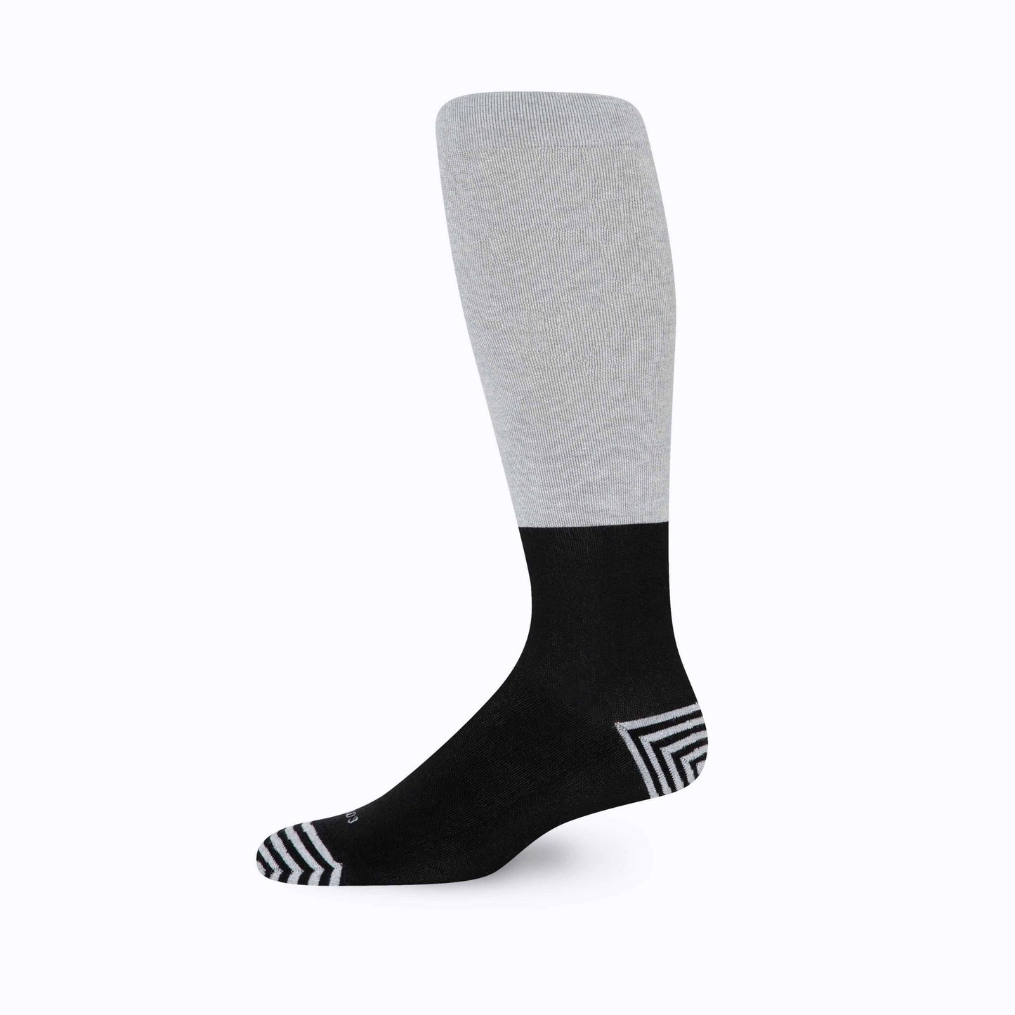 CTK-CB-3800-knee-high-cotton-tencel-colorblock_grey-black_side-lil_7ed0a284-18af-4927-b8ff-ac39edd2caeb - GOLF LEAGUE