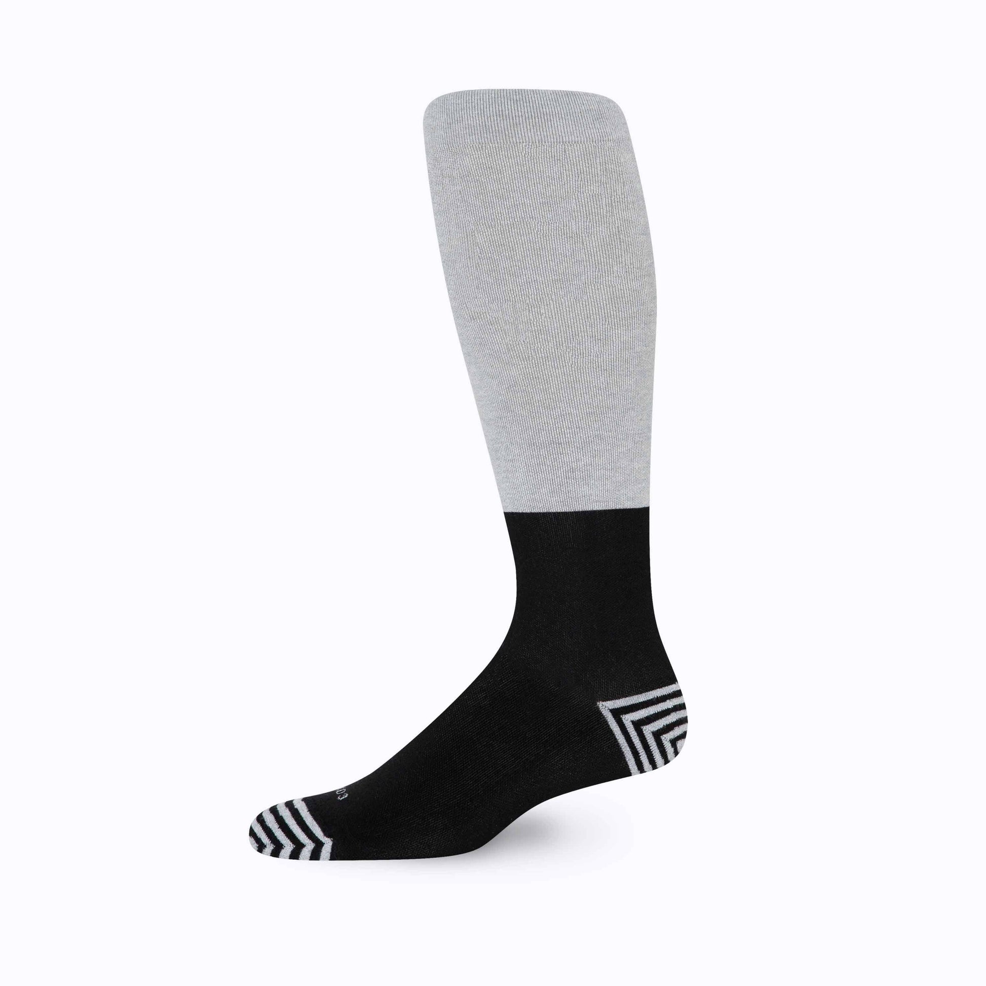 CTK-CB-3800-knee-high-cotton-tencel-colorblock_grey-black_side-lil_7ed0a284-18af-4927-b8ff-ac39edd2caeb - GOLF LEAGUE