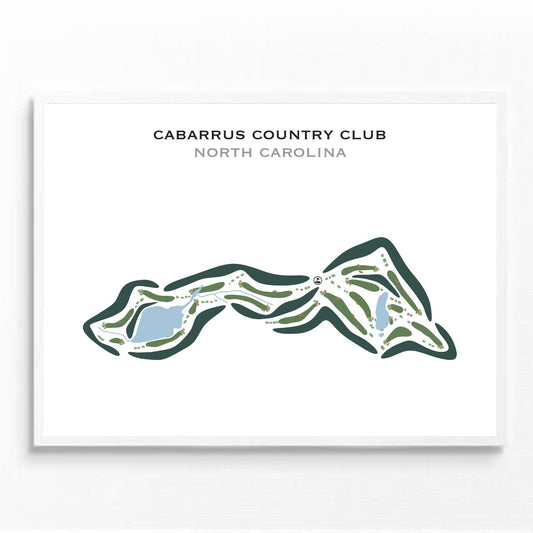 Cabarrus Country Club, North Carolina - Printed Golf Courses