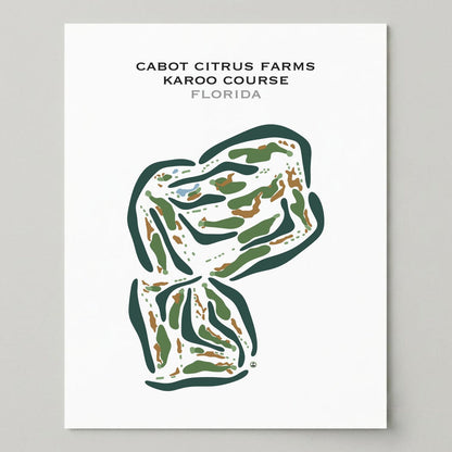 Cabot Citrus Farms - Karoo Course, Florida - Printed Golf Courses