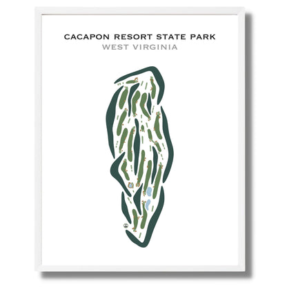 Cacapon Resort State Park, West Virginia - PORTRAIT - Printed Golf Courses